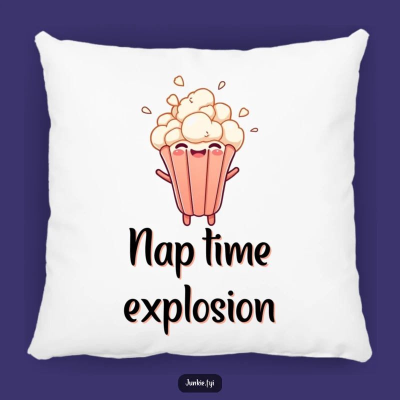 Funny Popcorn Burst Pillow: Snuggle with Energetic Comfort, Perfect Funny Gift