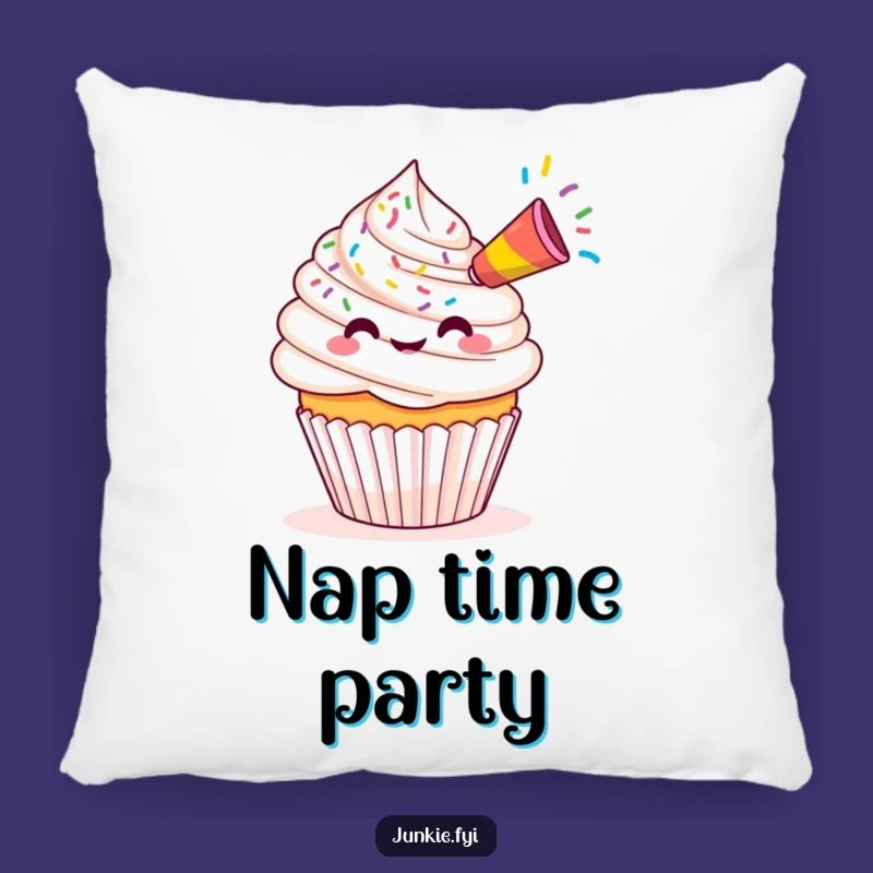 Soft Funny Kawaii Cupcake Party Pillow: Sprinkle Celebration Comfort - Cozy Gift