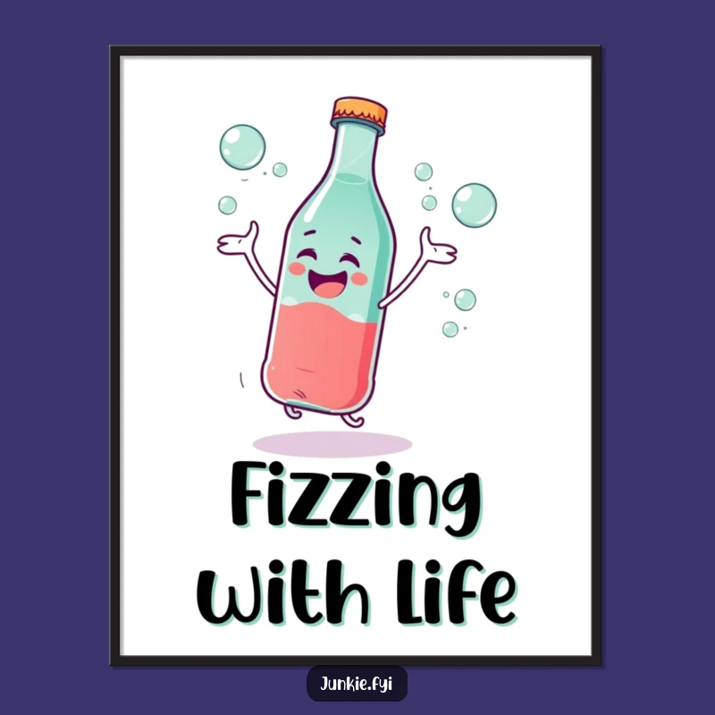 Funny Soda Dance Digital Art: Hilarious Bubbly Character Art