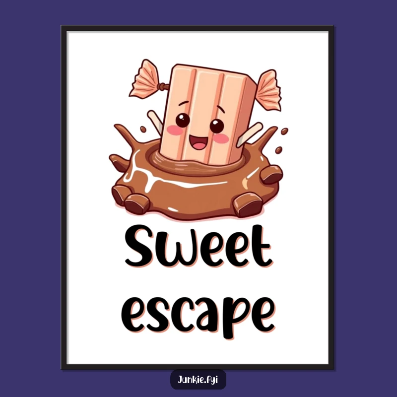 Funny Candy Bar Dive Digital Art: Instant Sweet Decor, Perfect Funny Gift