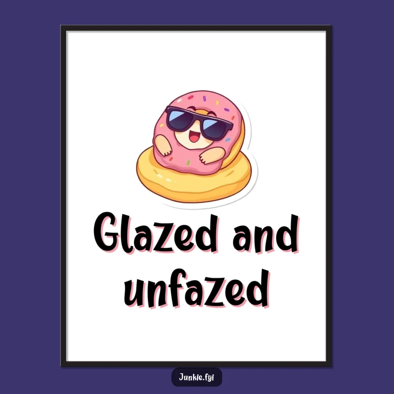 Funny Donut Chip Lounge Digital Art: Instant Cool Decor for Your Walls