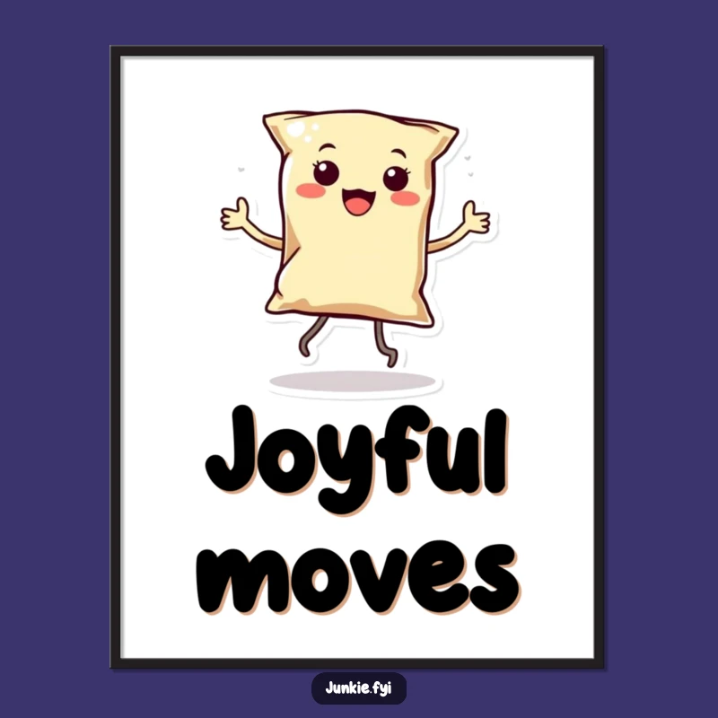 Funny Kawaii Chip Dancer Digital Art: Instant Download, Vibrant Humorous Decor, Unique Funny Gift!
