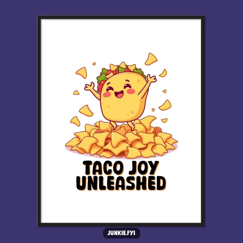 Funny Taco Jig Digital Art: Instant Fiesta for Your Walls