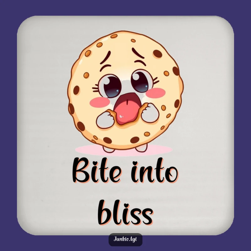 Funny Foodie Creature Coasters: Set of Bite Design, Unique Funny Gift for Tables!