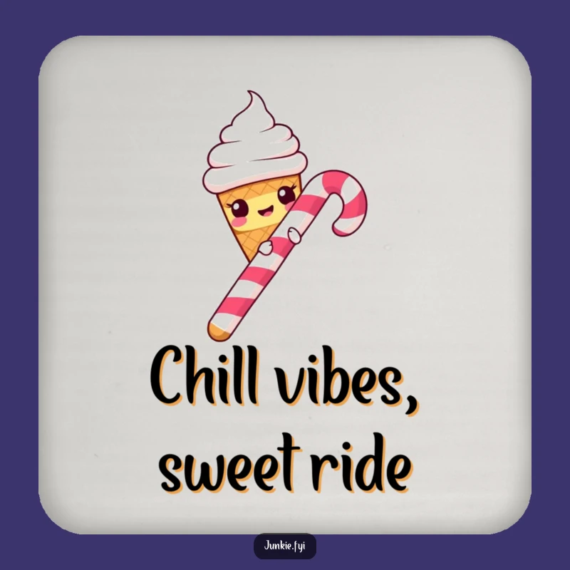 Funny Ice Cream Cone Candy Cane Slide Coaster Set - Protect & Amuse