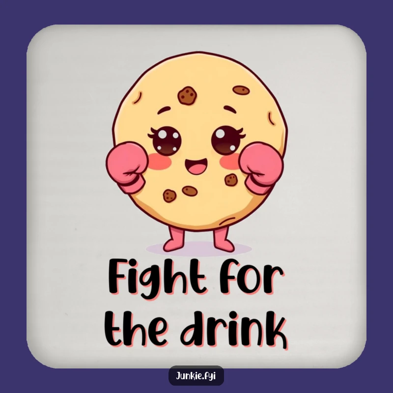 Funny Cookie Boxer Coasters: Protect Surfaces with Sweet Power