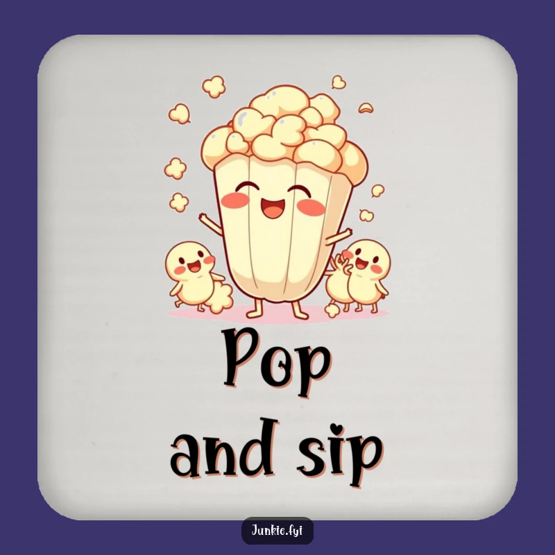 Funny Popcorn Coaster: Protecting Drinks with Fun, Ideal Funny Gift