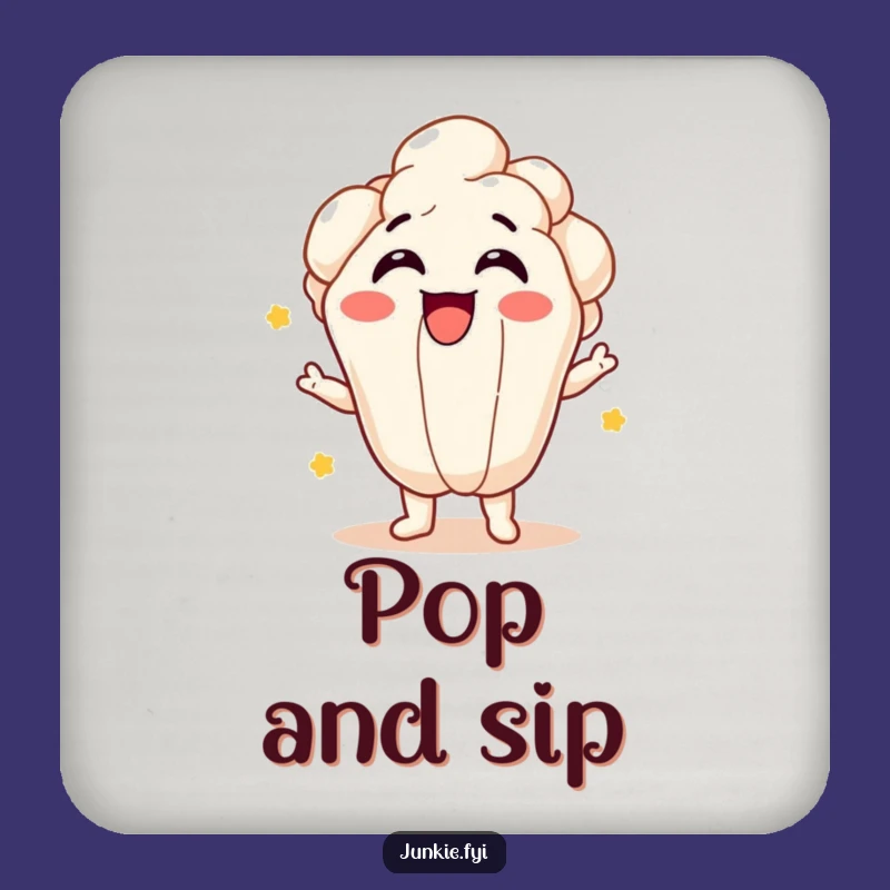 Funny Popcorn Coasters: Protect Surfaces with a Pop of Fun