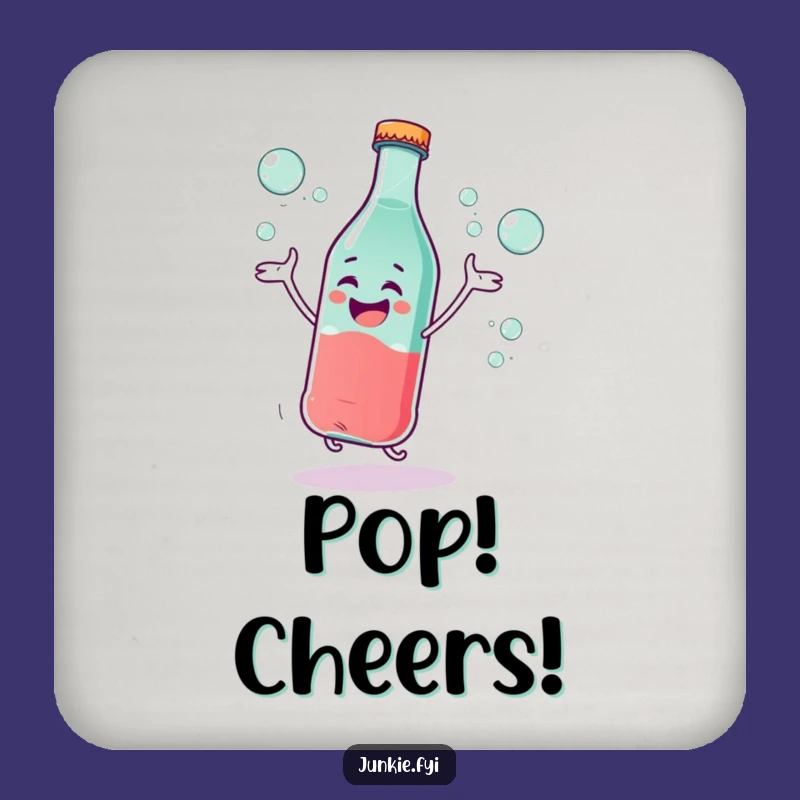 Funny Soda Dance Coaster: Protect Surfaces with Hilarious Bubbly Art