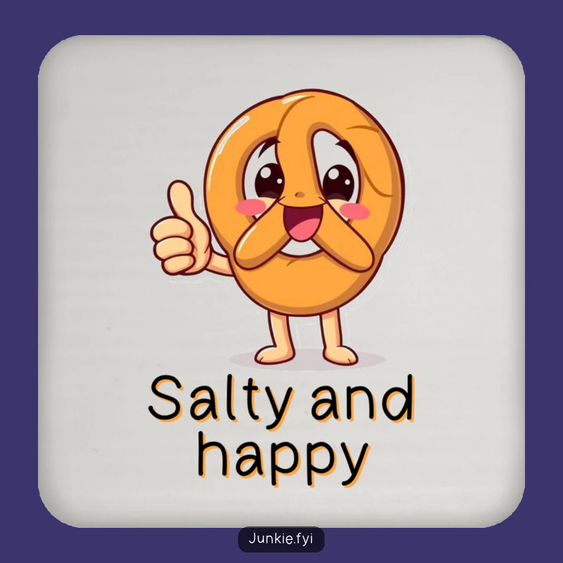 Funny Thumbs Up Pretzel Coaster Set: Protect Surfaces with Positivity