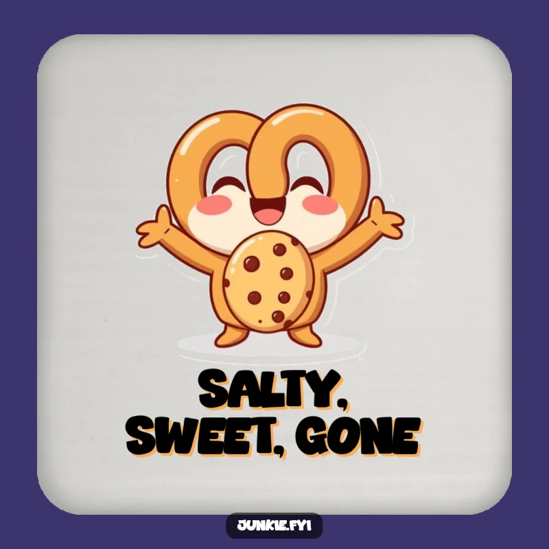 Funny Pretzel Drink Coaster: Protect Your Surfaces with Snack-tastic Humor