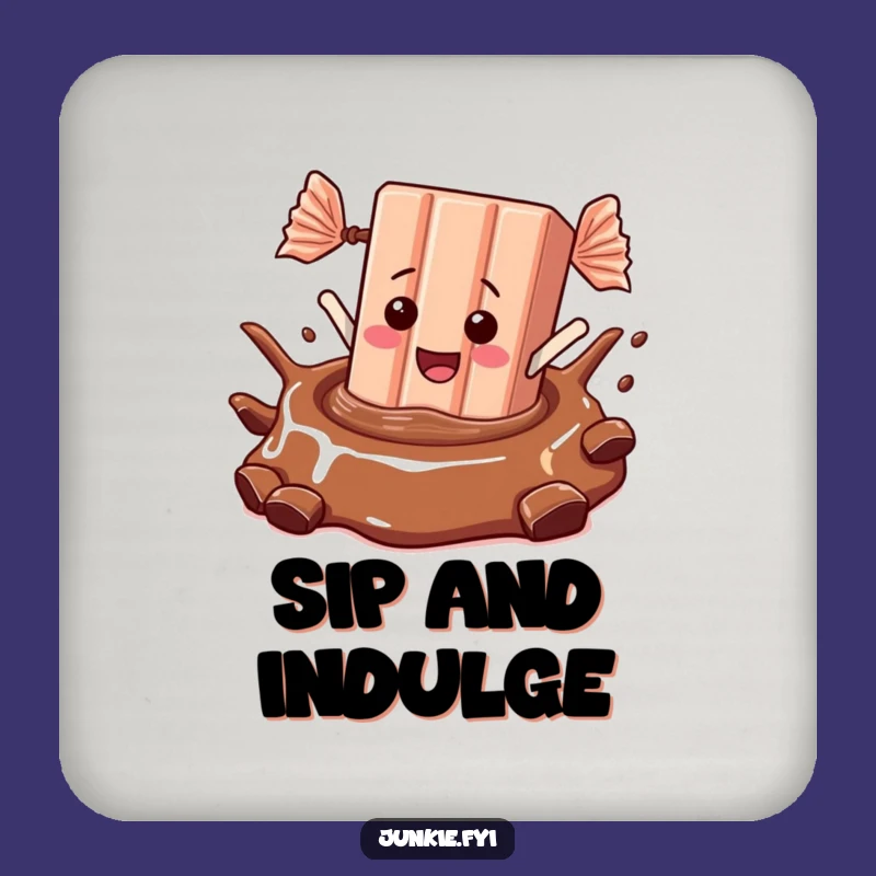 Funny Candy Bar Dive Coaster Set: Protect Surfaces with Sweet Humor, Great Funny Gift