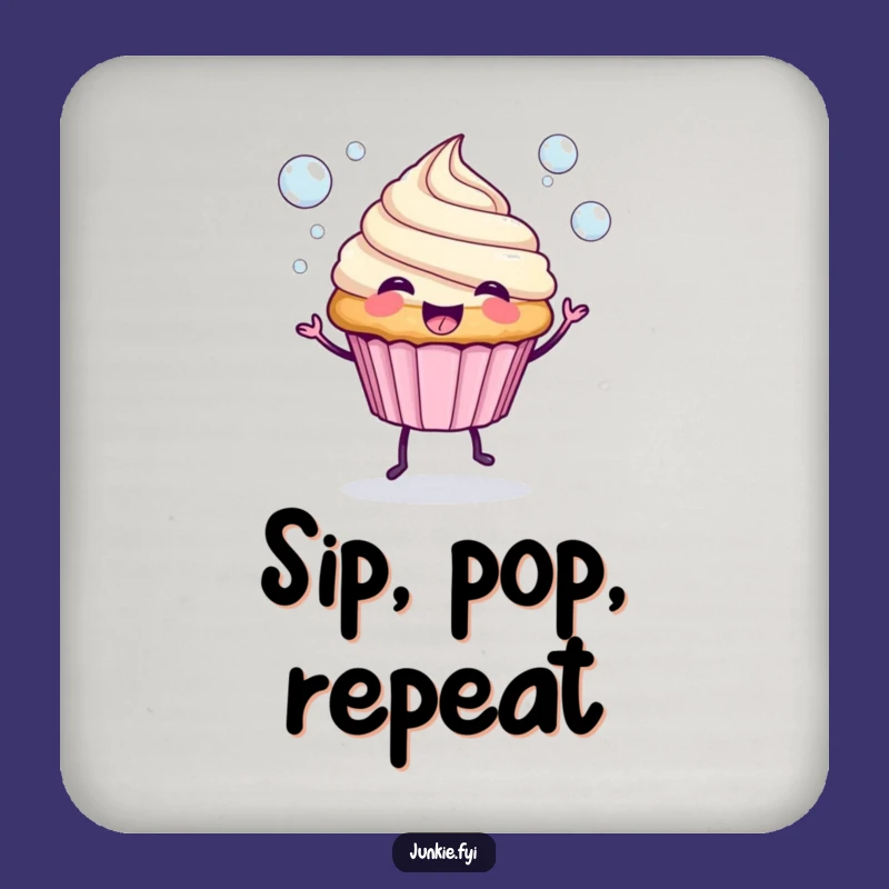 Funny Spunky Cupcake Bubble Coaster Set - Protect & Charm