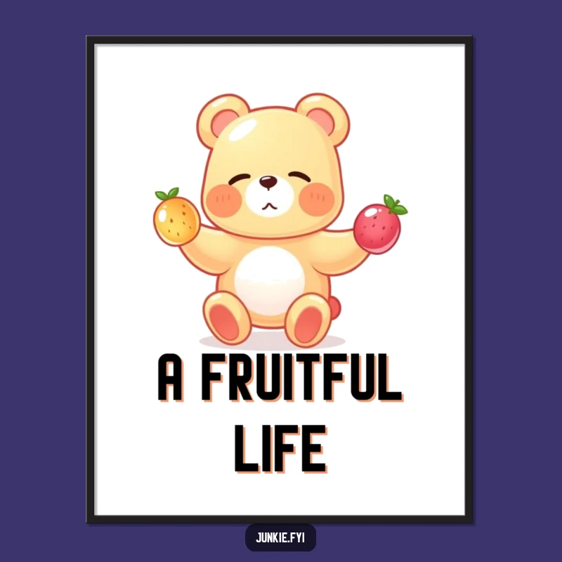 Funny Gummy Bear Juggling Poster: Sweet Art for Your Walls, Great Funny Gift