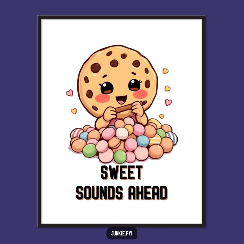 Funny Cookie Charmer Poster: Add Sweet Melodies to Your Decor
