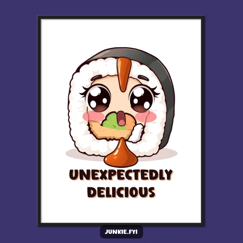 Funny Sushi Soy Sauce Poster: Add Witty Charm to Your Walls