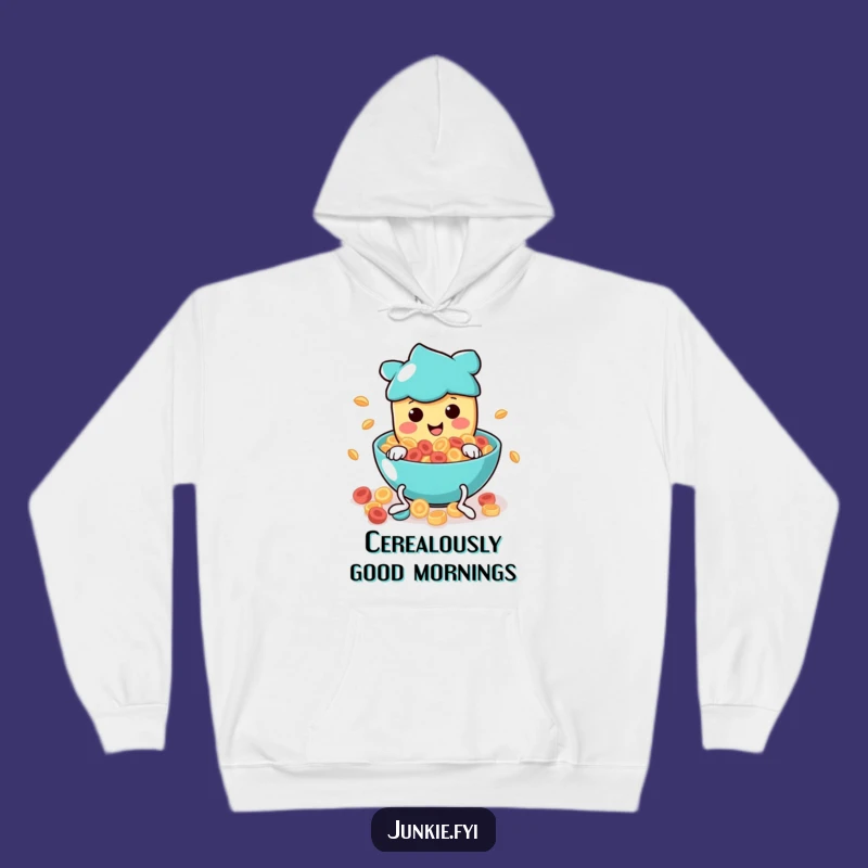 Cozy Funny Cereal Diver Hoodie: Warmth and Humor with a Food Character, Ideal Funny Gift