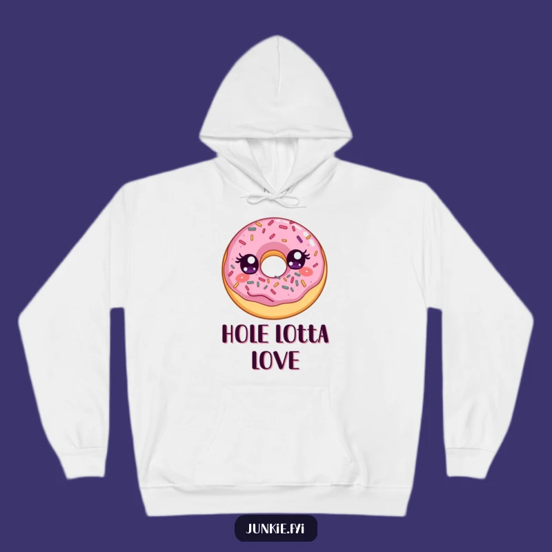 Cozy Funny Donut Sprinkles Hoodie: Warm Up with Sweet Humor