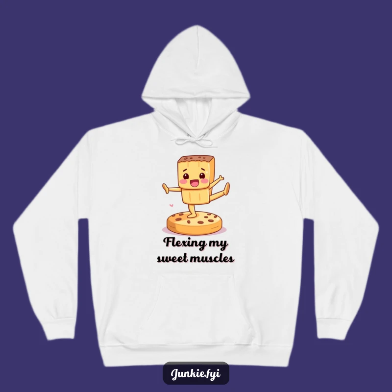 Funny Candy Gymnastics Hoodie: Cozy Bar Character, Warm Humorous Gift for Treat Fans!