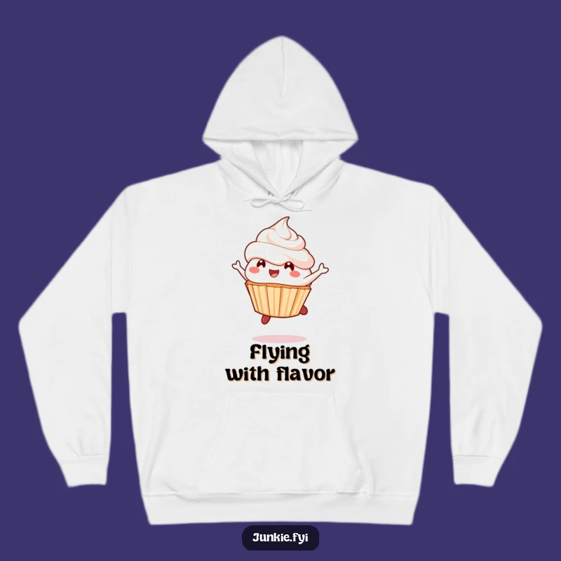 Funny Cupcake Leap Hoodie: Cozy Frosting Fun Dessert Gift