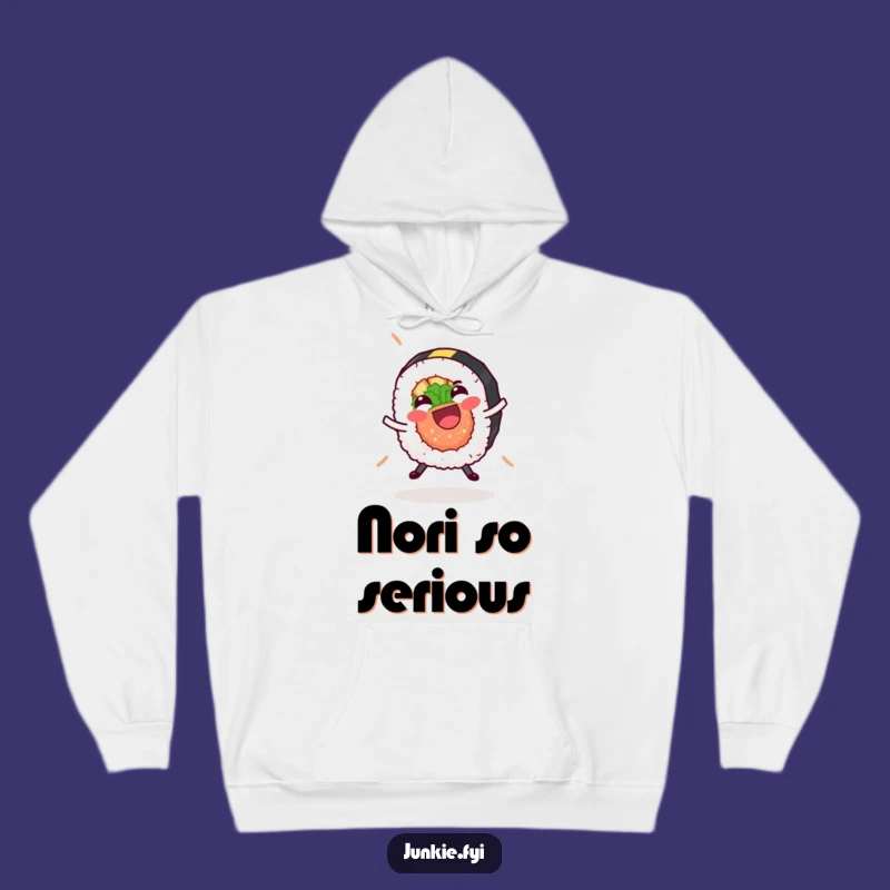 Funny Sushi Roll Cartwheel Hoodie - Cozy & Hilarious Foodie Gift