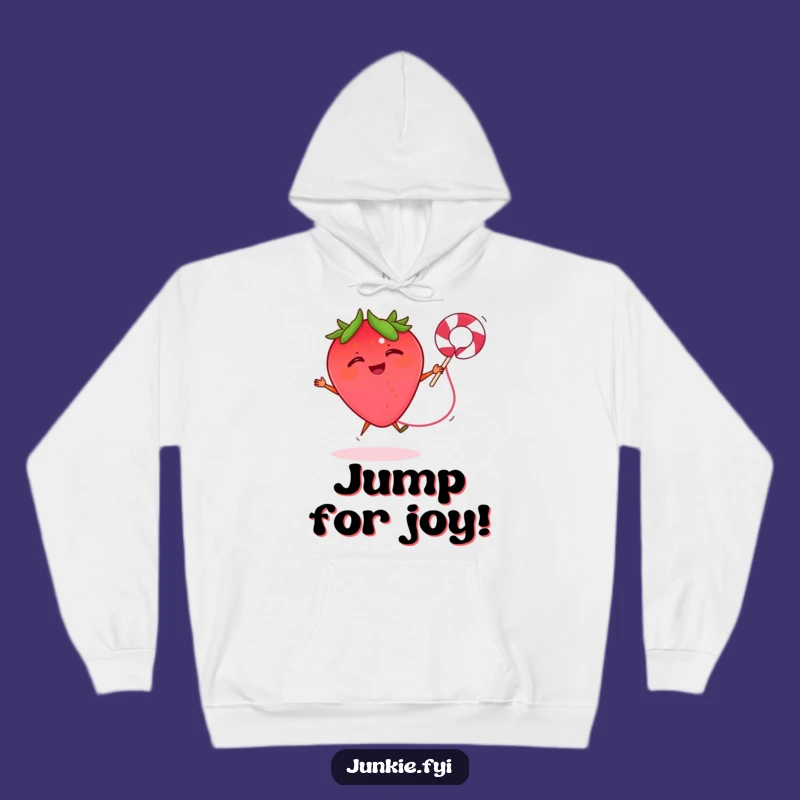 Funny Strawberry Rope Hoodie - Cozy Active Wear, Perfect Humorous Gift