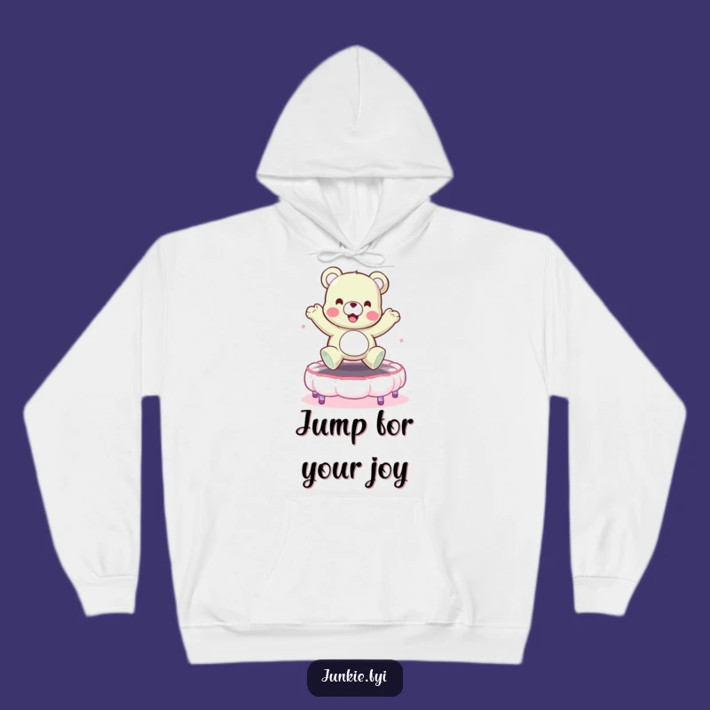 Funny Gummy Bear Hoodie - Cozy Bounce on Marshmallow Trampoline Gift