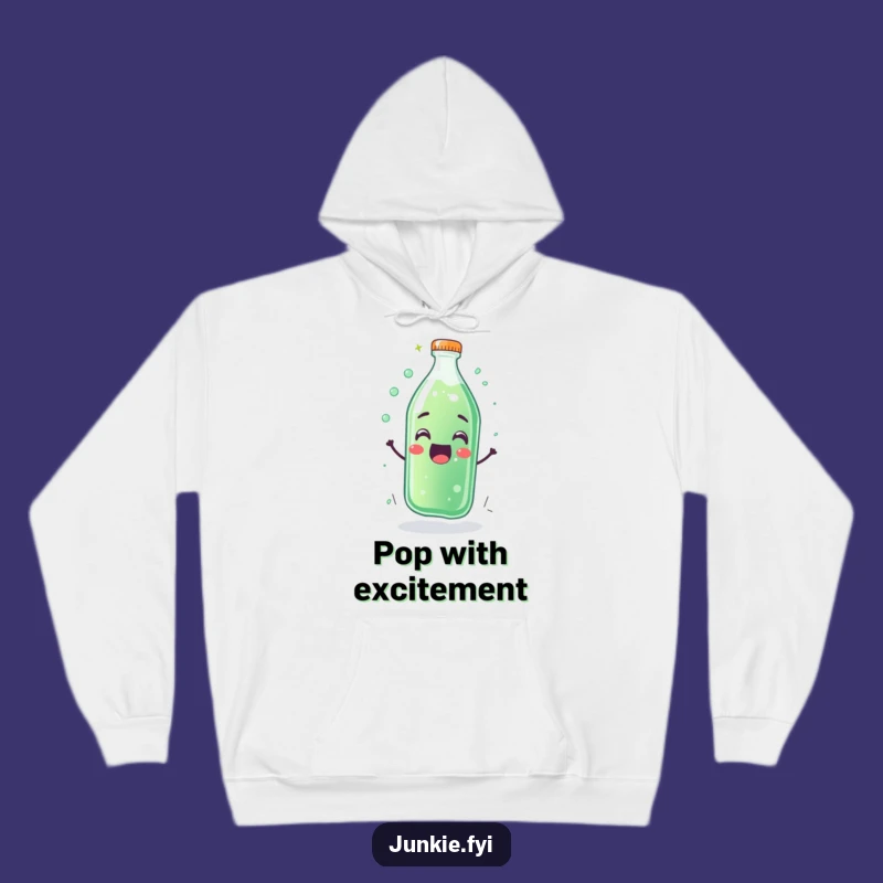 Funny Soda Bottle Hoodie - Cozy Fizzing Happiness Sweatshirt