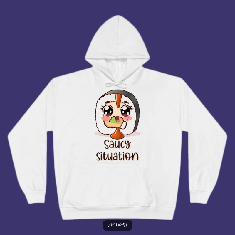 Cozy Funny Sushi Soy Sauce Hoodie: Stay Warm with Witty Charm