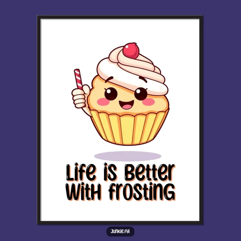 Cupcake Cheer Free Printable Art - Positive Downloadable Wall Decor!