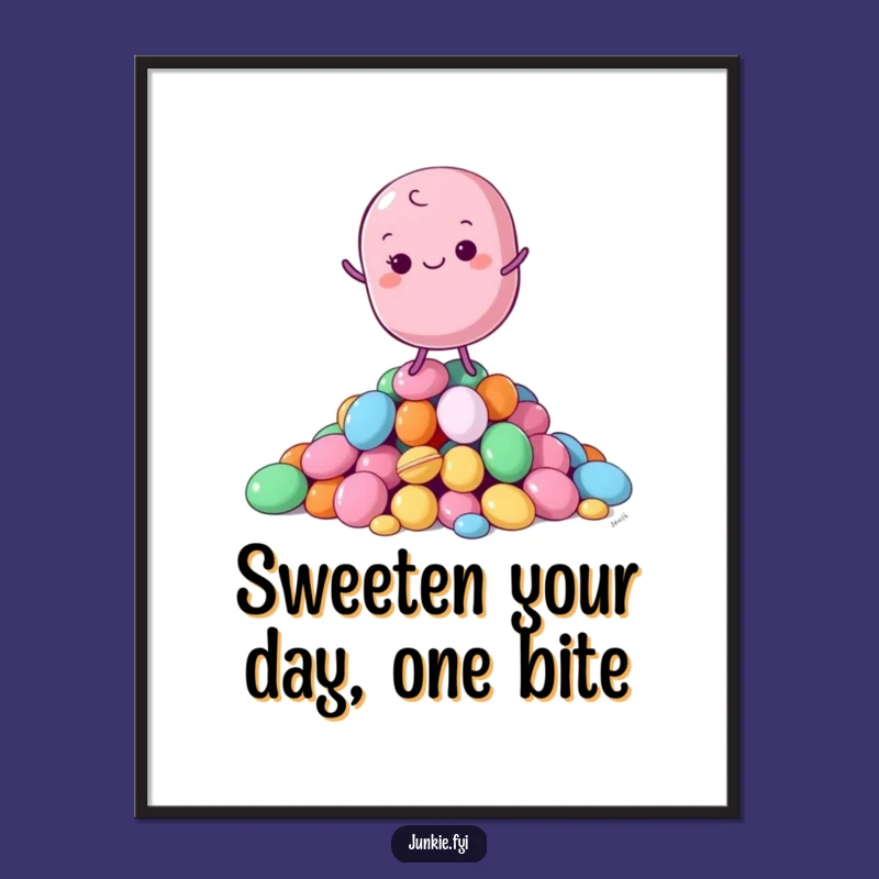 Funny Free Printable Wall Art: Macaron's Candy Balance Decor!