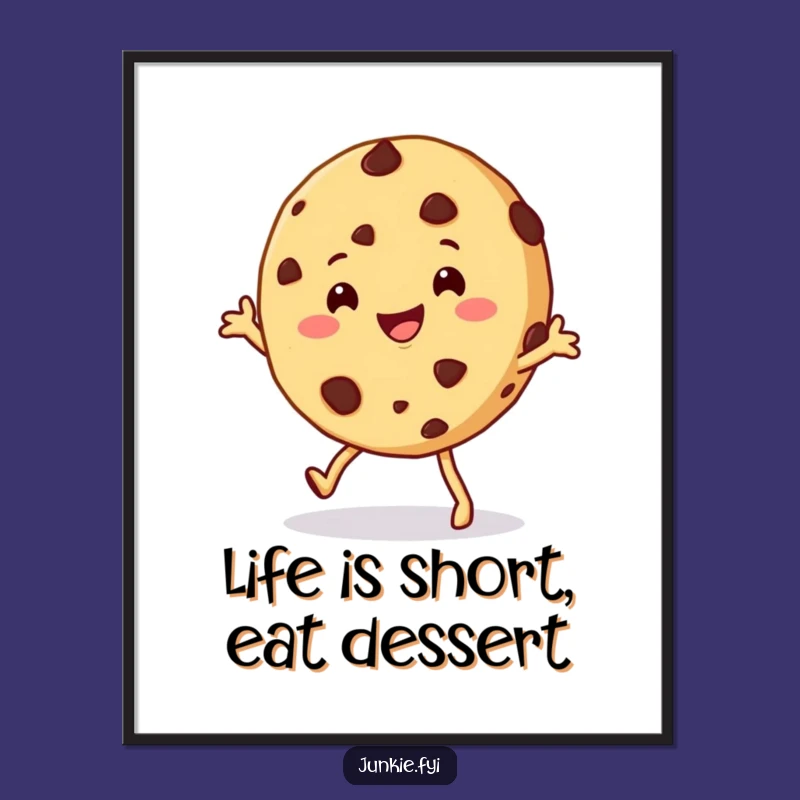 Funny Free Printable Wall Art: Shimmy Cookie - Sweet Downloadable Decor