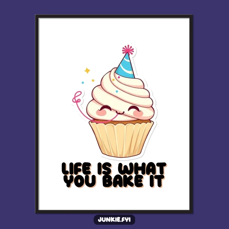 Free Printable Wall Art: Cupcake Party Decor, Humorous Hat Art