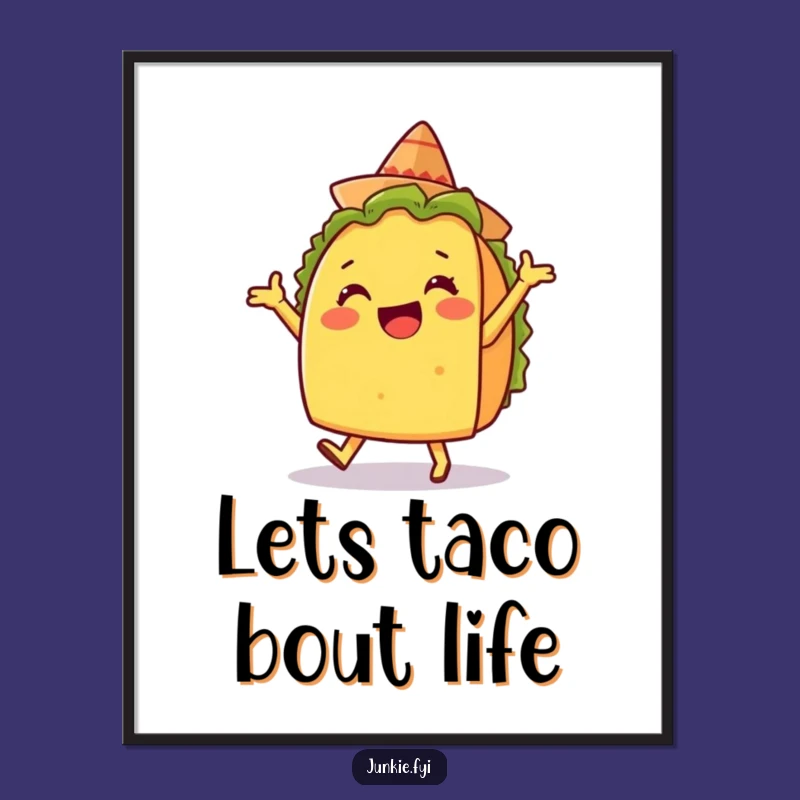 Taco Dance Free Printable Art - Funky Downloadable Wall Decor!