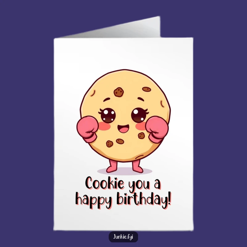 Funny Cookie Boxer Birthday Free Printable Card - Knockout Downloadable Gift!