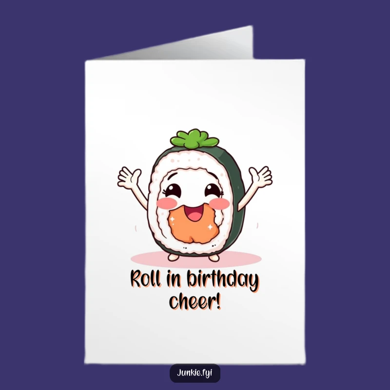 Free Printable Sushi Shimmy Birthday Card: Funny Downloadable Gift for Sushi Lovers!