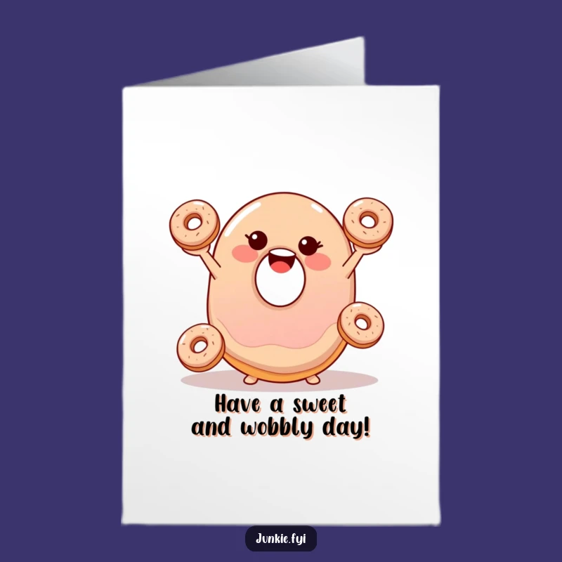 Jelly Donut Fun Free Printable Birthday Card - Deliciously Funny Downloadable Gift!