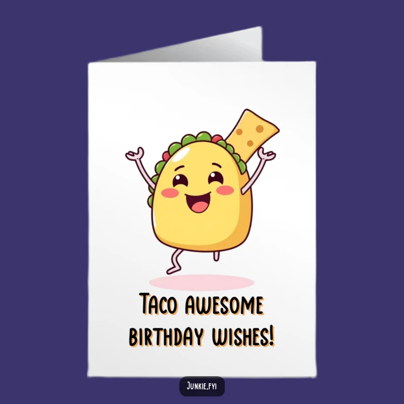 Free Printable Happy Birthday Taco Dance Card: Funny Downloadable Gift for Foodies!