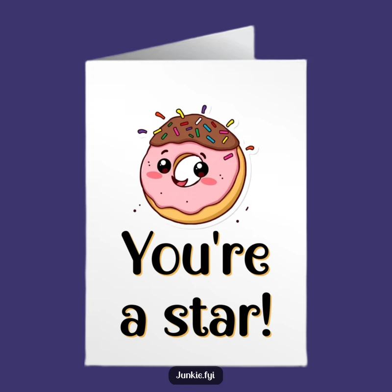 Free Printable Congrats Card: Dizzy Donut, Fun Downloadable Gift to Cheer!