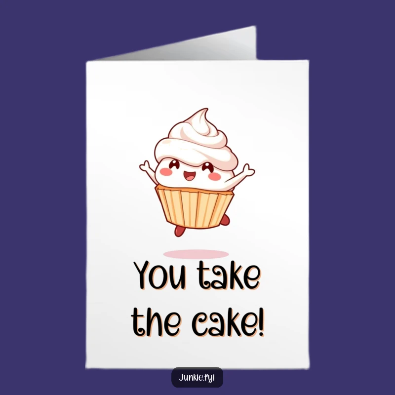 Free Printable Cupcake Congrats Card: Frosting Leap Downloadable Celebration