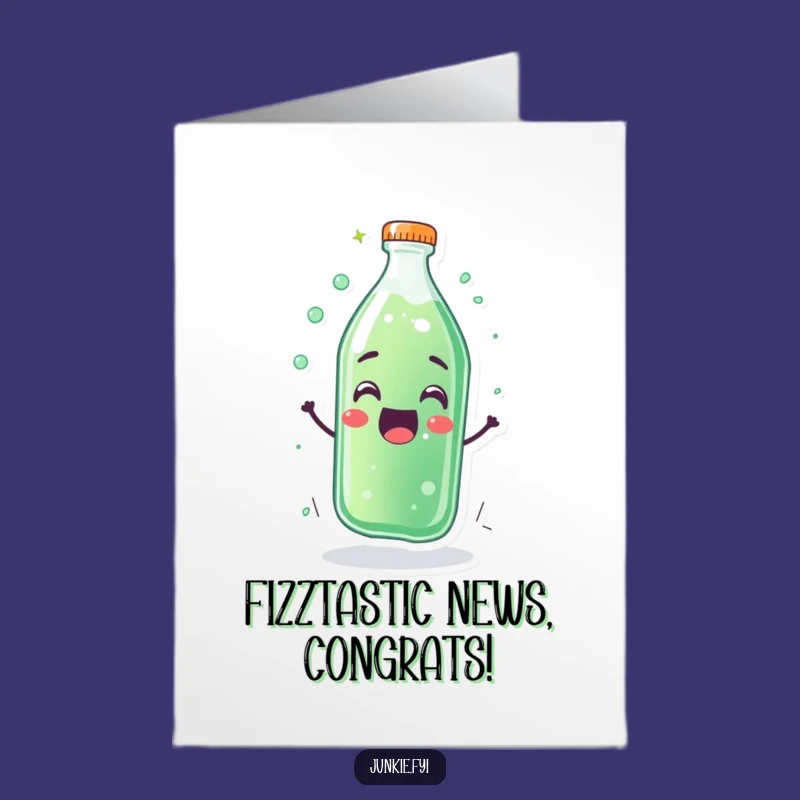 Hilarious Free Printable Congrats Card: Soda Bottle Fizzing For Your Success!