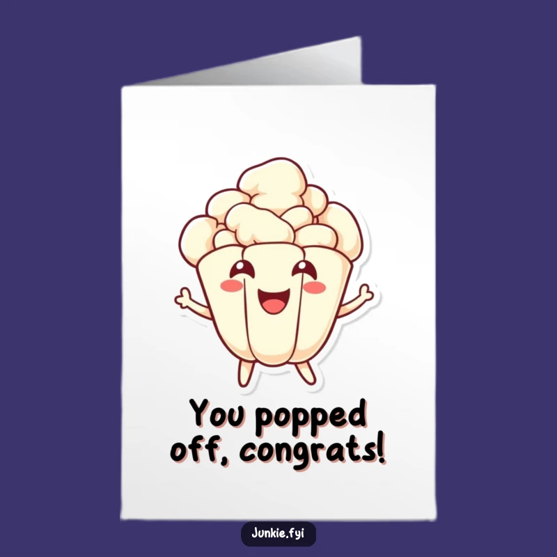 Free Printable Congrats Card: Popping Joy - Hilarious Downloadable Celebration Greeting