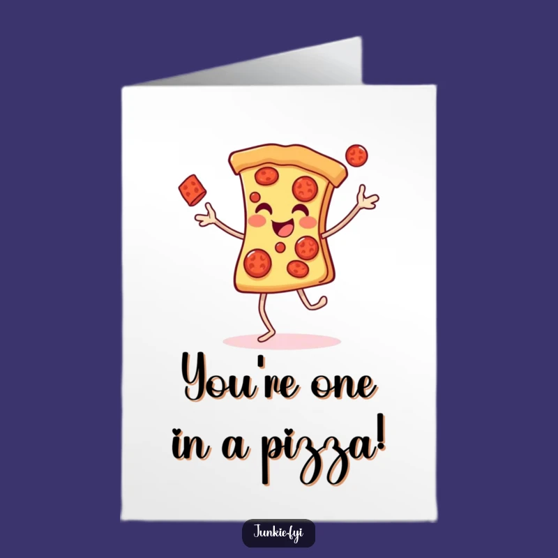 Free Printable Pizza Juggling Congrats Card: Funny Downloadable Celebration!