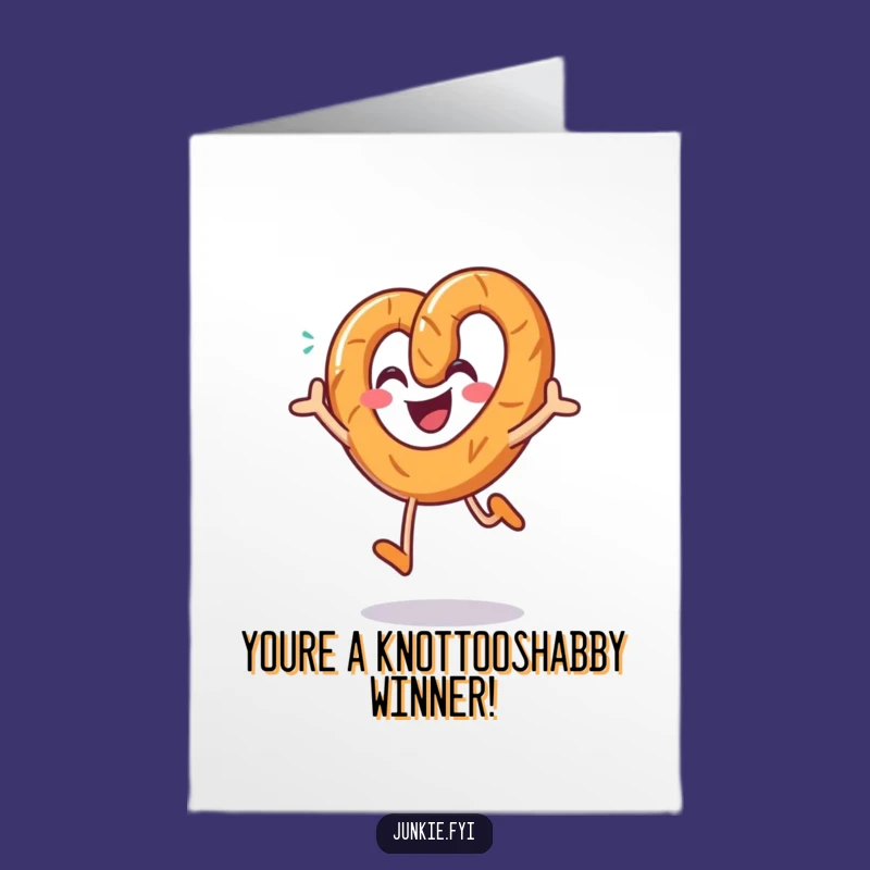 Free Printable Pretzel Congrats Card: Salty Jumps Downloadable Celebration