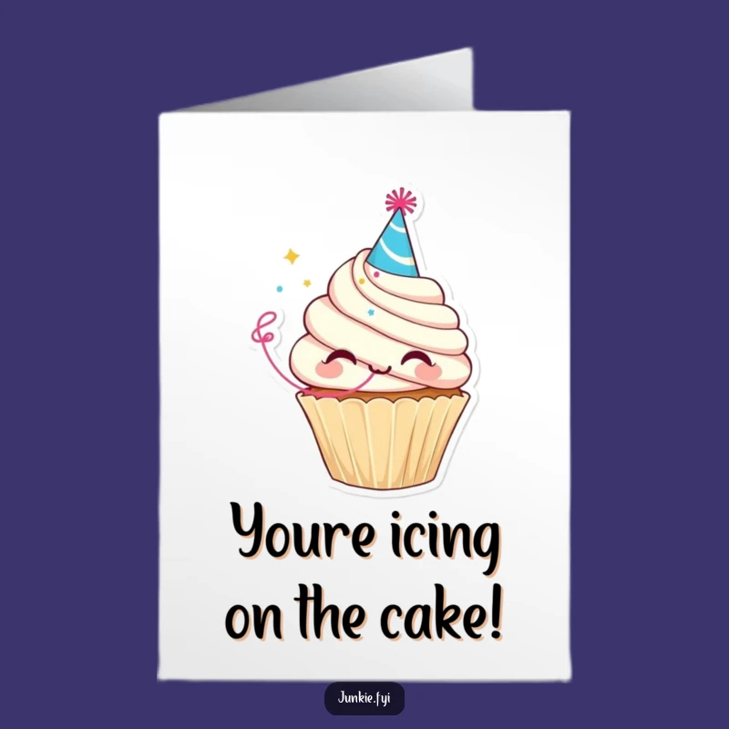 Free Printable Congrats Card: Cupcake Party, Humorous Hat, Downloadable Greeting
