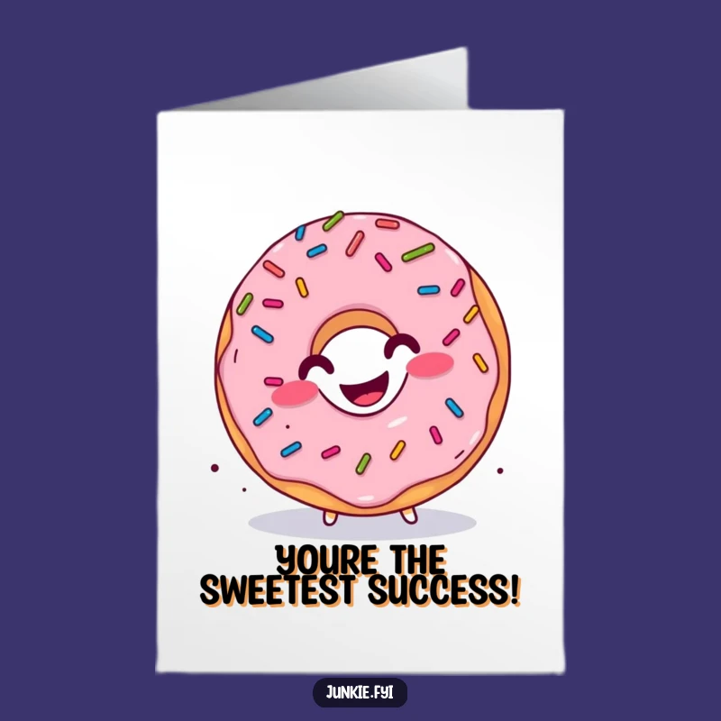 Free Printable Donut Congrats Card: Hilarious Wiggle Downloadable Gift for Sweet Success