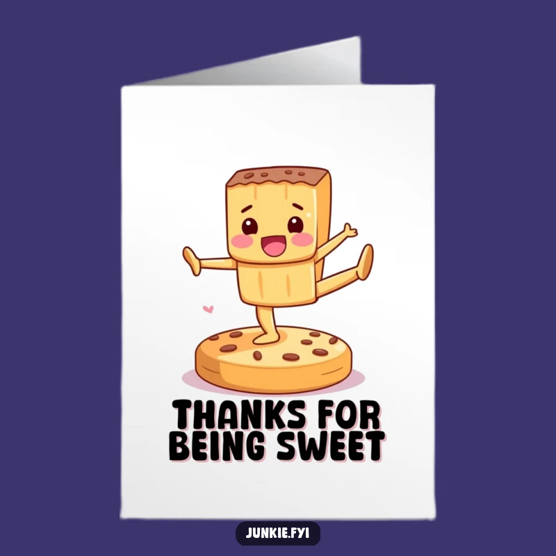 Free Printable Candy Gymnastics Thank You Card: Funny Downloadable Sweet Thanks!