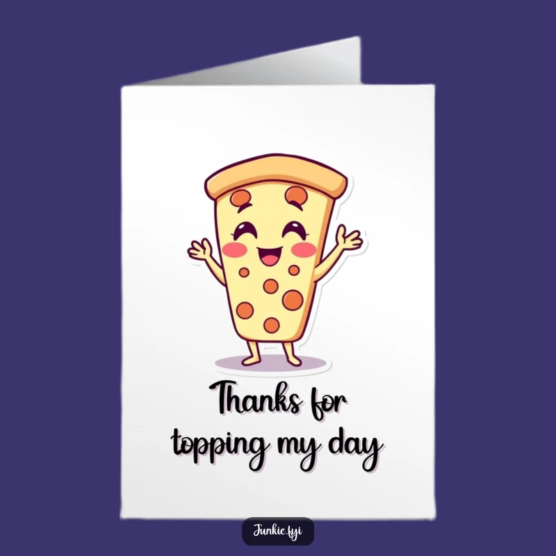 Free Printable Pizza Slice Thank You Card - Funny Downloadable Gift for Gratitude!