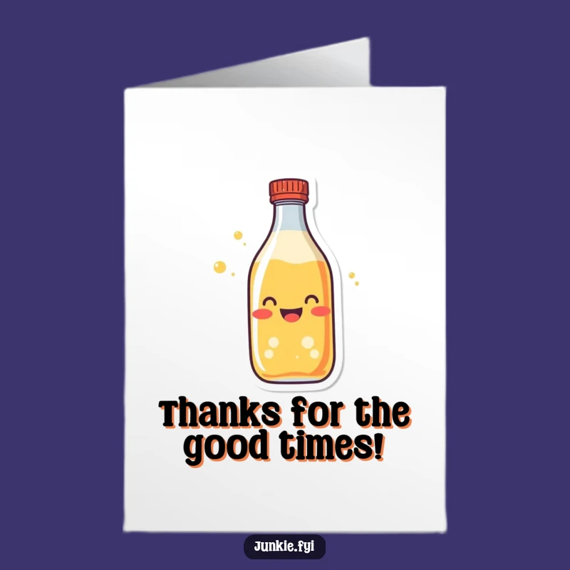 Free Printable Soda Bottle Thank You Card - Funny Downloadable Gift to Show Appreciation!