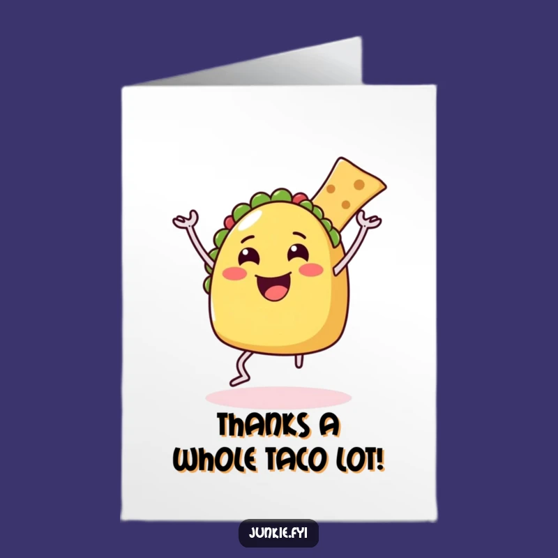 Free Printable Thank You Taco Card: Express Gratitude with this Funny Downloadable!